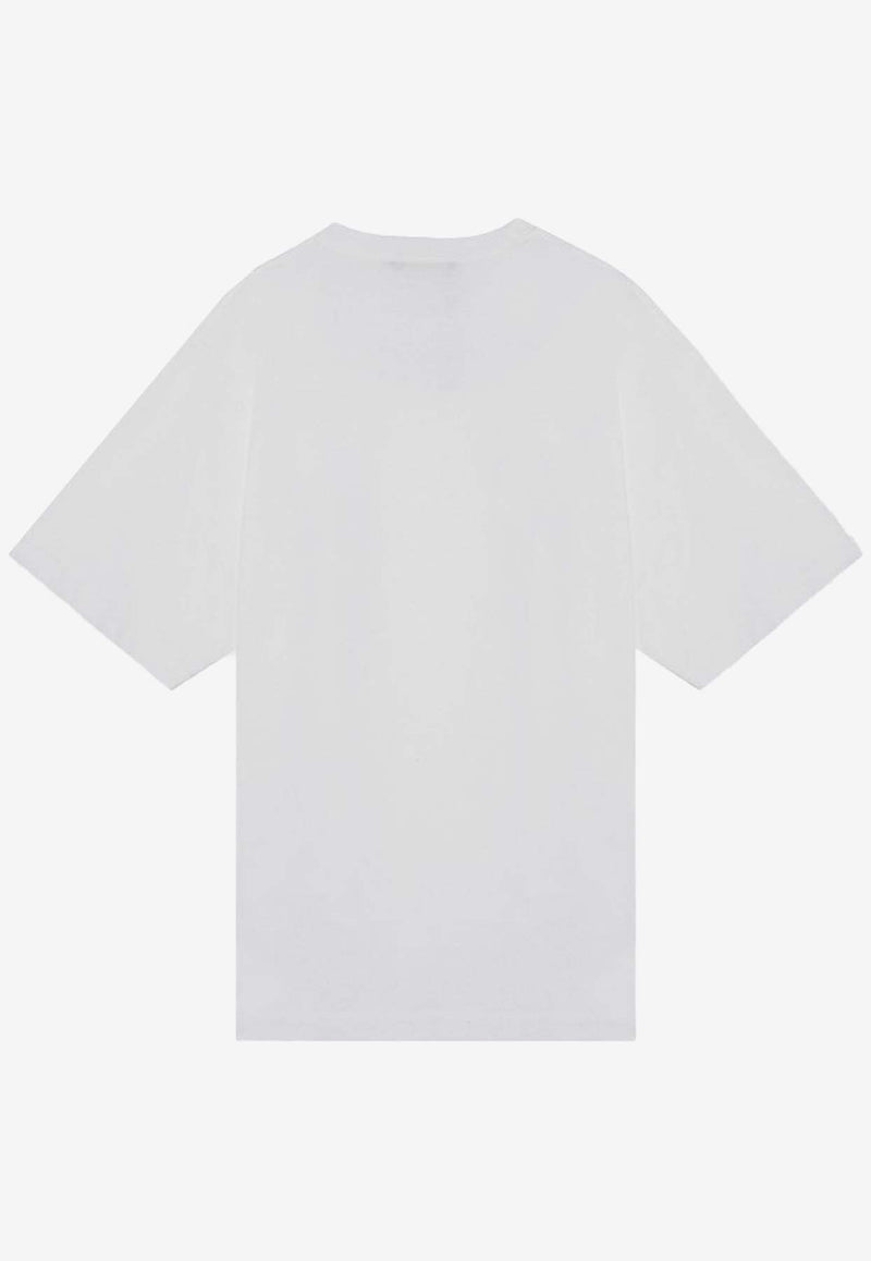 Dolce & Gabbana Logo Plaque Basic T-shirt White G8PN9TG7NTW/P_DOLCE-S9000