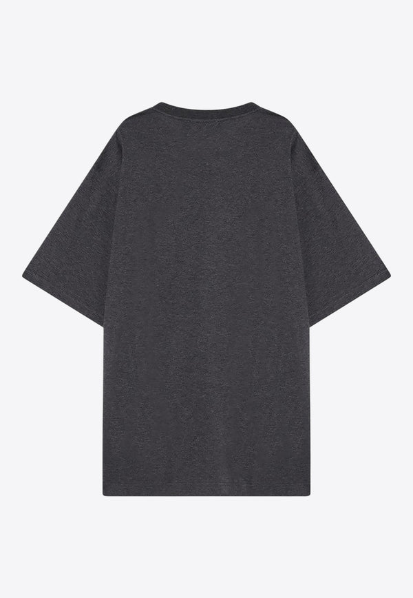 Dolce & Gabbana DG Laurel Print T-shirt Gray G8PN9TG7O2D/Q_DOLCE-S8292