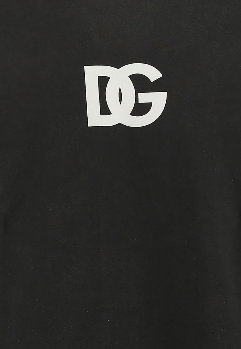 Dolce & Gabbana DG Logo Crewneck T-shirt Black G8PN9T_G7JJ8_N0000