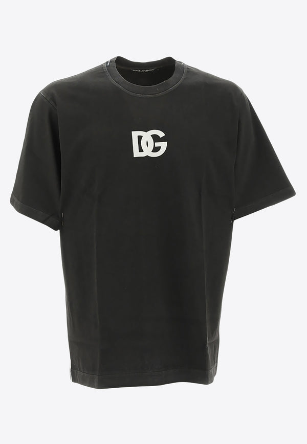 Dolce & Gabbana DG Logo Crewneck T-shirt Black G8PN9T_G7JJ8_N0000