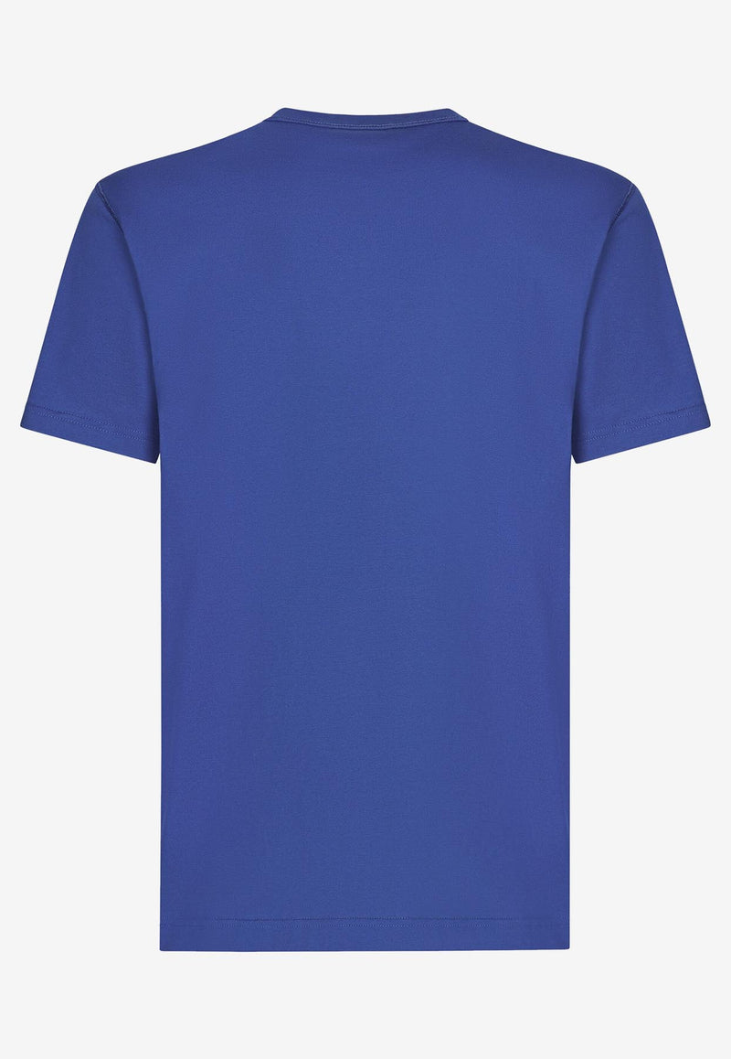 Dolce & Gabbana Logo Short-Sleeved T-shirt G8PT1T G7F2I BA232 Blue