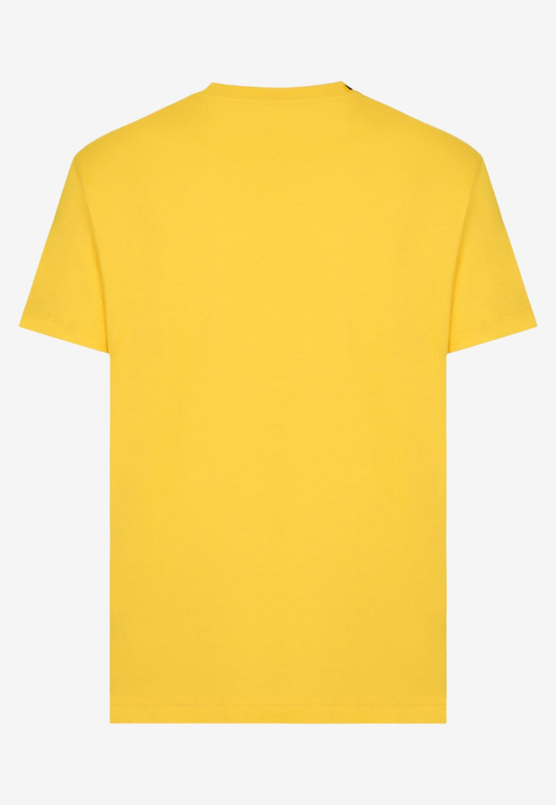 Dolce & Gabbana Logo Short-Sleeved T-shirt G8PT1T G7JV9 A0417 Yellow