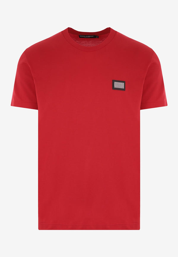 Dolce & Gabbana Logo Short-Sleeved T-shirt G8PT1T G7JV9 RC365 Red