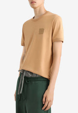 Dolce & Gabbana DG Logo Patch T-shirt Beige G8PV1Z G7P3N M0887