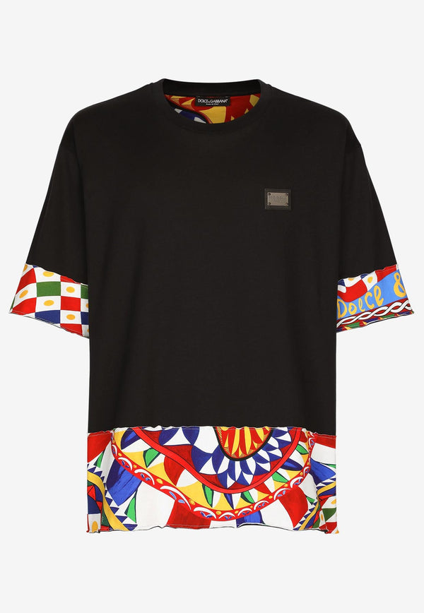 Dolce & Gabbana Carretto Print Trims T-shirt G8RA1T G7J4E HH4KT Multicolor