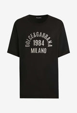 Dolce & Gabbana Leather Logo Patch T-shirt Black G8RI4Z G7POL N0000