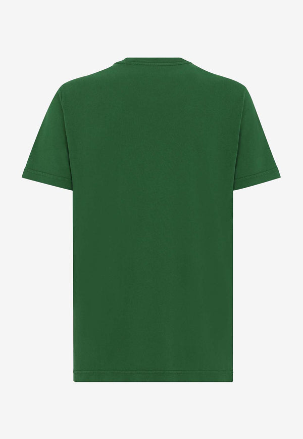 Dolce & Gabbana Banana Tree Print Logo T-shirt Green G8RN8T G7K1T V8433