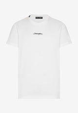 Dolce & Gabbana Logo Short-Sleeved T-shirt G8RN8Z G7NUB W0111 White