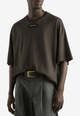 Dolce & Gabbana Logo Patch Faded T-shirt Black G8TJ6T G7PPQ N0000