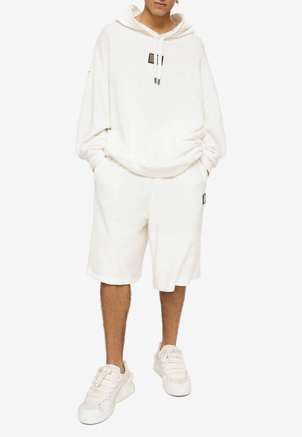 Dolce & Gabbana Logo Hooded Sweatshirt G9AGQT HU7OA W0111 White
