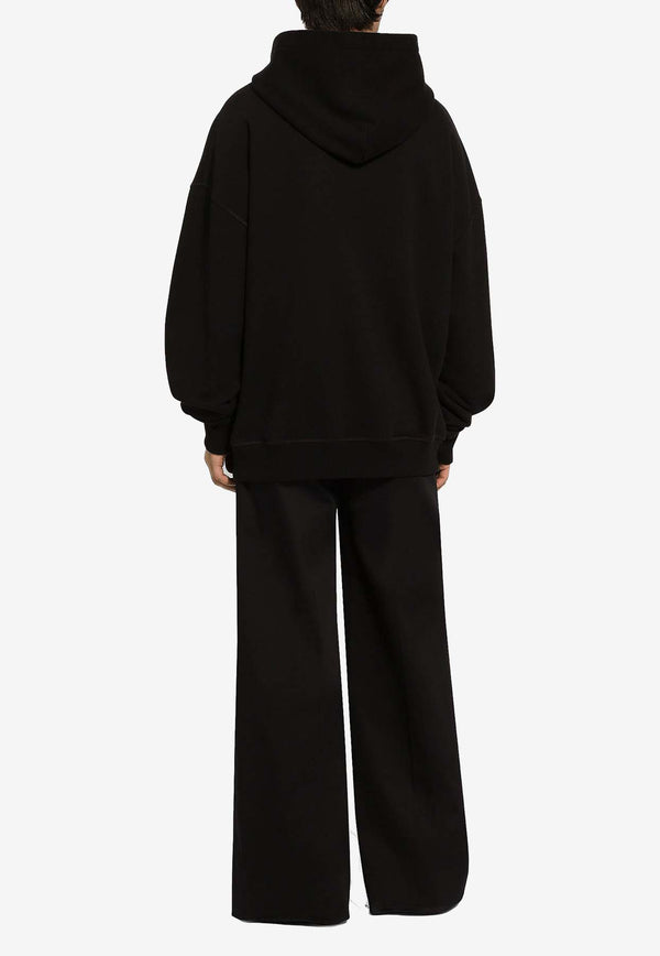 Dolce & Gabbana Logo Print Hooded Sweatshirt Black G9AKAT HU7PP N0000
