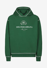 Dolce & Gabbana Logo Print Hoodie G9BDXZ G7NON V0403 Green