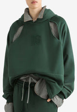 Dolce & Gabbana Treated Cut-Out Hooded Sweatshirt Green G9CDBZ G7P0U V0707