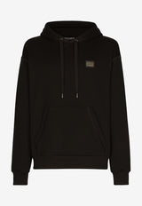Dolce & Gabbana Logo Hooded Sweatshirt G9ZU0T G7F2G N0000 Black