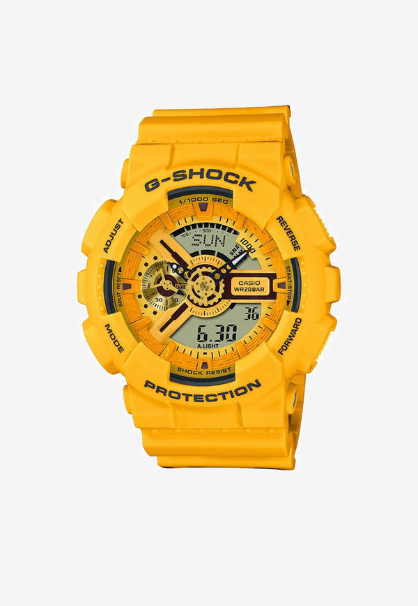 Casio G-Shock Analog-Digital Watch GA-110SLC-9AERPVC/1_CASIO-YE Yellow