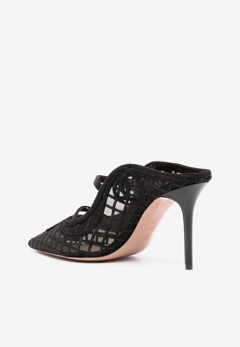 Malone Souliers Gala 85 Mesh Pumps GALA 85-9 BLACK/BLACK