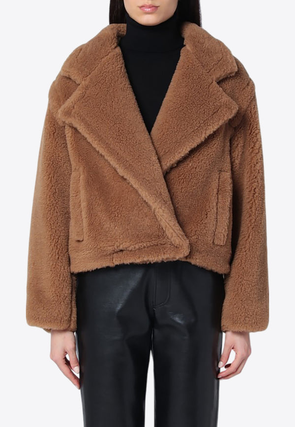 Max Mara Gardone Cropped Teddy Coat Camel GARDONEWO/Q_MAXM-001