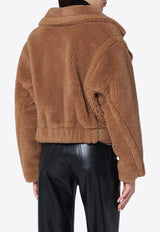 Max Mara Gardone Cropped Teddy Coat Camel GARDONEWO/Q_MAXM-001