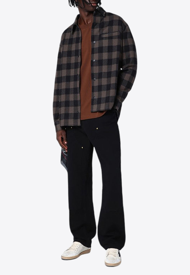 Destin Plaid Check Wool Cashmere Overshirt Gray GARYTHWO/P_DESSR-PE