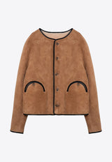 Blazé Milano Reversible Sheepskin Gliss Jacket Beige GBS18-RVTAT/P_BLAZE-0001