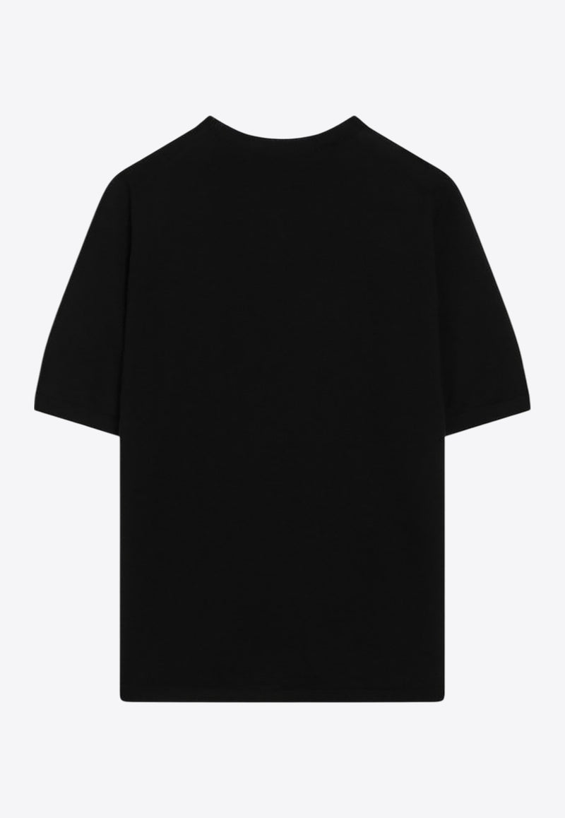 Max Mara Gerico Wool Crewneck Top Black GERICOCO/R_MAXM-002