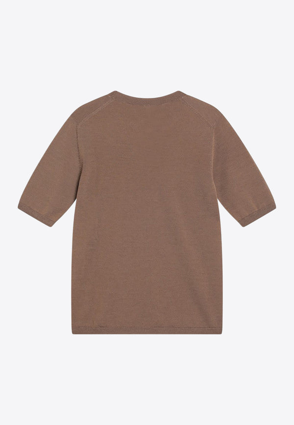 Max Mara Gerico Wool Knit Top Brown GERICOCO/R_MAXM-004