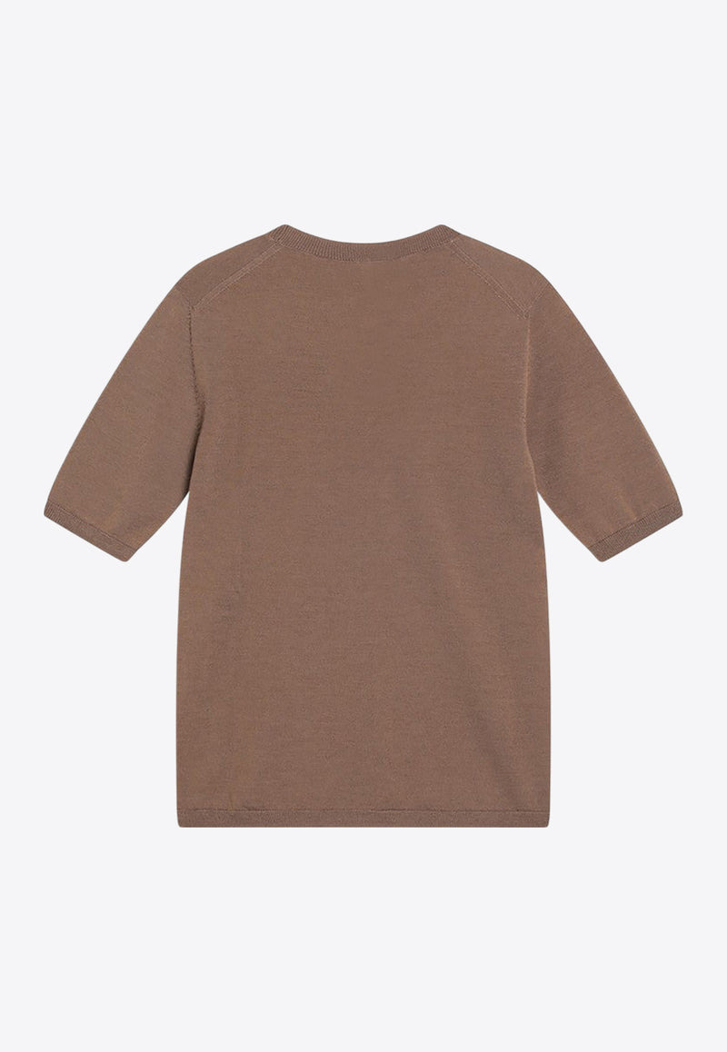 Max Mara Gerico Wool Knit Top Brown GERICOCO/R_MAXM-004