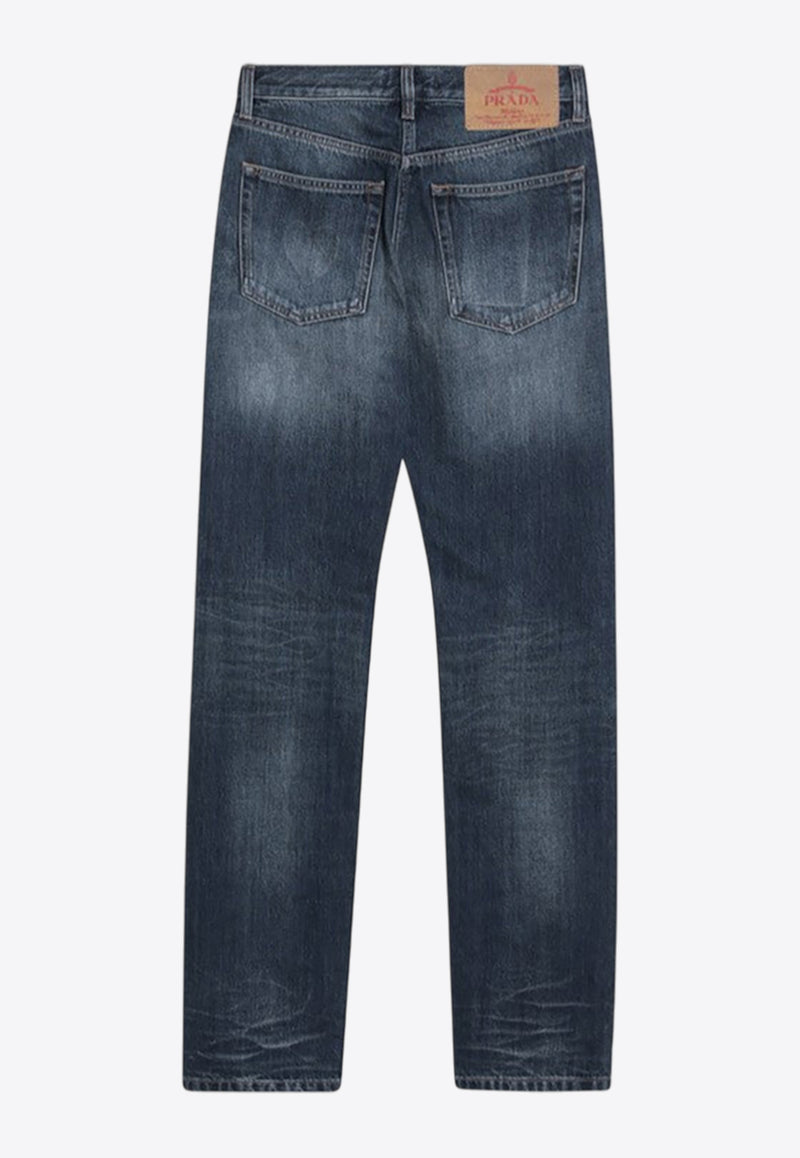 Prada Logo Patch Washed-Out Jeans Blue GFP530OOO164B/R_PRADA-F0008