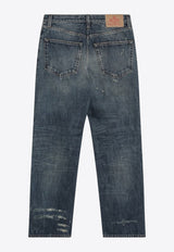 Prada Logo Patch Distressed Faded Jeans Blue GFP536OOO1631/R_PRADA-F0008