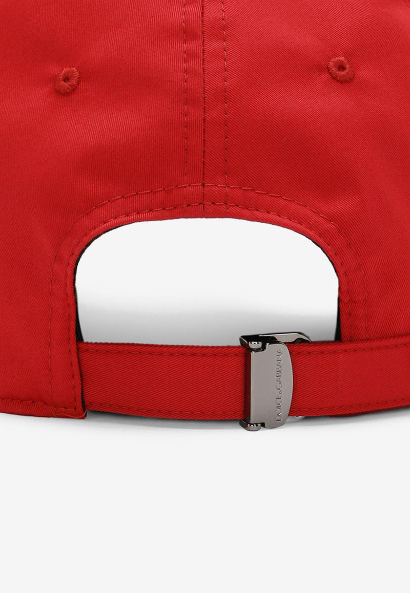 Dolce & Gabbana Logo Baseball Cap GH590A GF421 R0026 Red