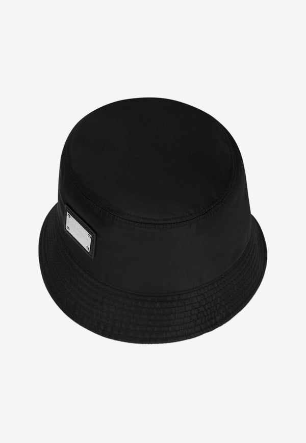 Dolce & Gabbana Logo Bucket Hat GH701A GF853 N0000 Black