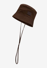 Dolce & Gabbana Logo Bucket Hat GH878A FUEFE M0696 Brown