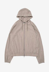Herno Zip-Up Windbreaker Jacket Gray GI000656U_LIGHT GREY