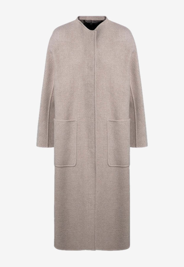 Max Mara Gioiosa Single-Breasted Cashmere Coat Beige GIOIOSAWO/P_MAXMA-001