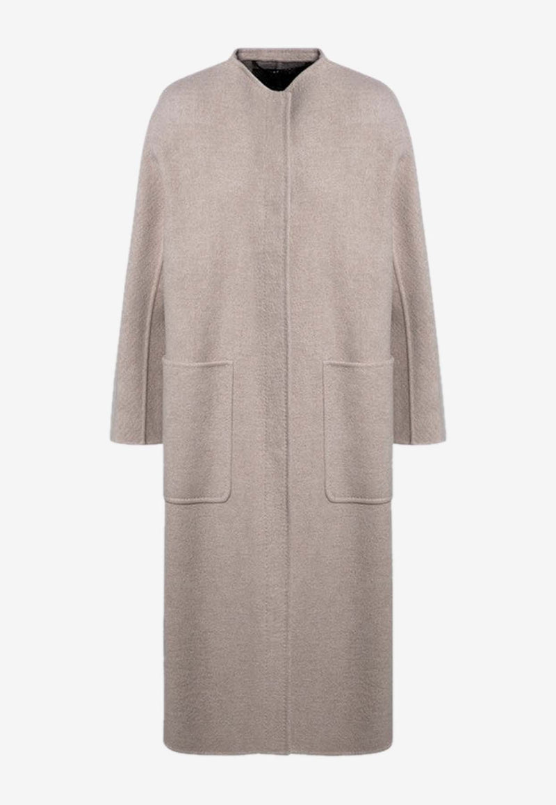 Max Mara Gioiosa Single-Breasted Cashmere Coat Beige GIOIOSAWO/P_MAXMA-001