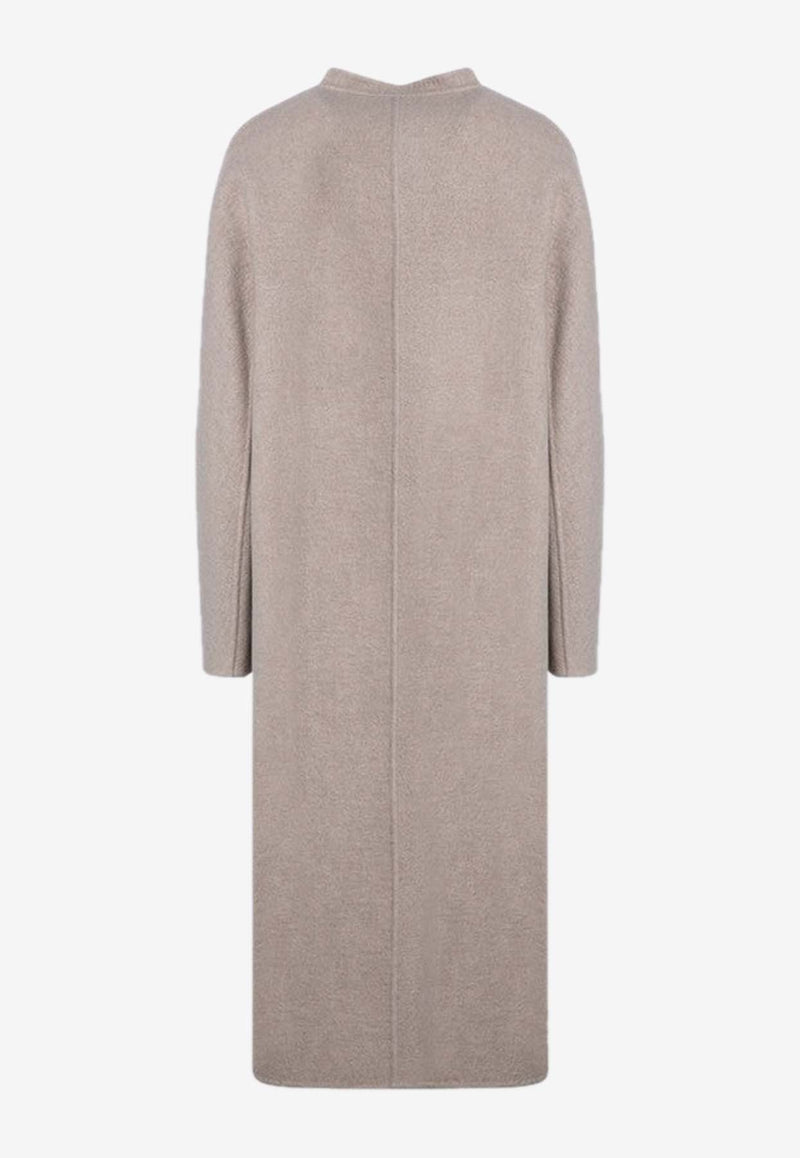 Max Mara Gioiosa Single-Breasted Cashmere Coat Beige GIOIOSAWO/P_MAXMA-001