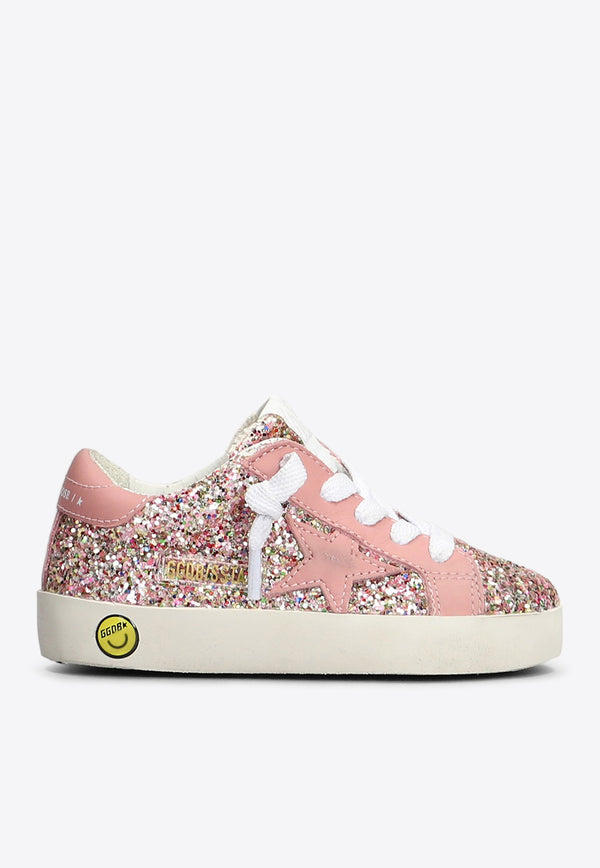 Golden Goose DB Kids Baby Girls Super-Star Glitter Sneakers Pink GJF00101.F005307.82529PINK