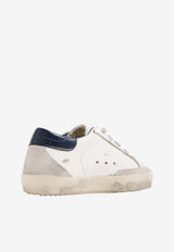 Golden Goose DB Kids Girls Super-Star Distressed Sneakers with Suede Star Patch White GJF00102.F000414.10303_WHITE MULT