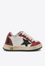 Golden Goose DB Kids Babies Ball Star Leather Low-Top Sneakers Red GJF00439F006792/Q_GOLDE-10435