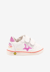 Golden Goose DB Kids Baby Girls Ball Star Leather Sneakers  White GJF00926.F007445.11555_WHITE MULT