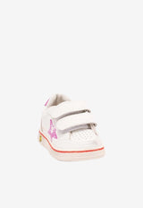 Golden Goose DB Kids Baby Girls Ball Star Leather Sneakers  White GJF00926.F007445.11555_WHITE MULT