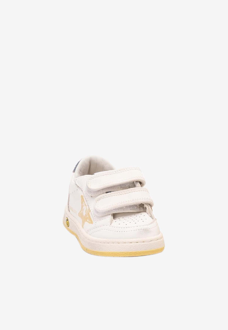 Golden Goose DB Kids Baby Boys Ball Star Leather Sneakers  White GJF00926.F007448.11328_WHITE MULT
