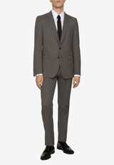 Dolce & Gabbana Single-Breasted Wool Suit Gray GK0RMT FURM7 N0040