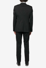 Dolce & Gabbana Single-Breasted Wool Suit Black GK0RMT GF874 N0000