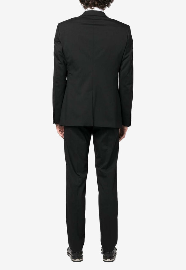 Dolce & Gabbana Single-Breasted Wool Suit Black GK0RMT GF874 N0000