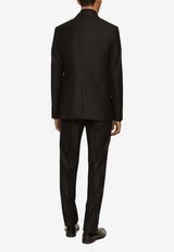 Dolce & Gabbana Single-Breasted Wool Blend Suit Black GK0RMT GG059 N0000