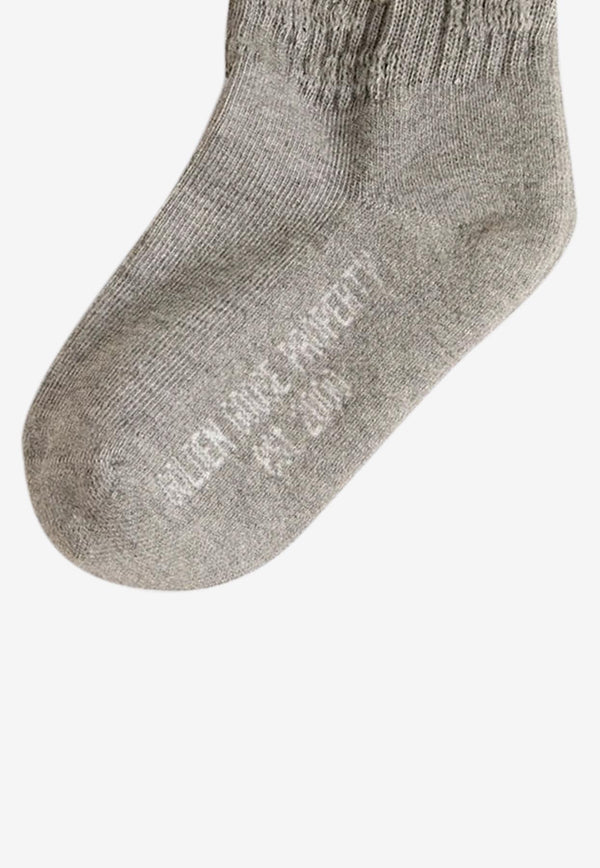 Golden Goose DB Kids Boys Distressed Socks Gray GKP00883UP001107/R_GOLDE-60616