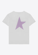 Golden Goose DB Kids Girls Star Print T-shirt White GKP01273P001726/P_GOLDE-11972