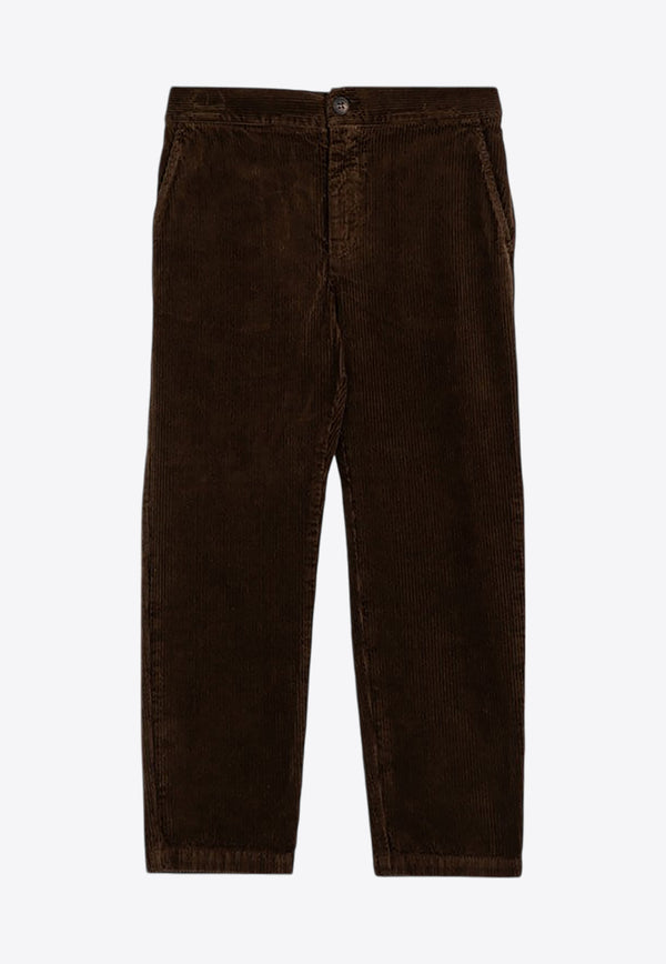 Golden Goose DB Kids Boys Straight-Leg Corduroy Pants Brown GKP01762P001712/P_GOLDE-55615