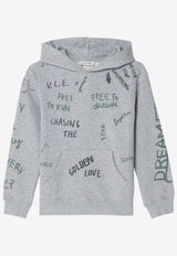Golden Goose DB Kids Boys All-Over Print Hooded Sweatshirt Gray GKP02044P002189/R_GOLDE-60624